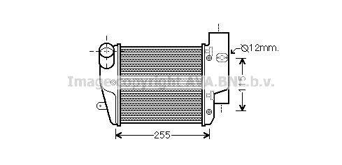 Intercooler (échangeur) AVA QUALITY COOLING AIA4302