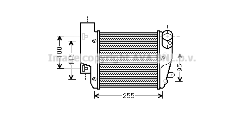 Intercooler (échangeur) AVA QUALITY COOLING AIA4304