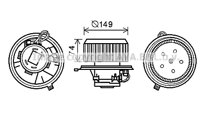 Pulseur d'air habitacle AVA QUALITY COOLING AL8138