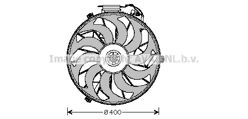 Ventilateur de refroidissement du moteur AVA QUALITY COOLING BW7507
