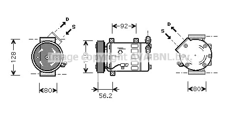 Compresseur de climatisation AVA QUALITY COOLING CNAK237