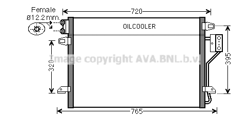 Condenseur de climatisation AVA QUALITY COOLING CR5106
