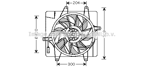 Ventilateur de refroidissement du moteur AVA QUALITY COOLING CR7505