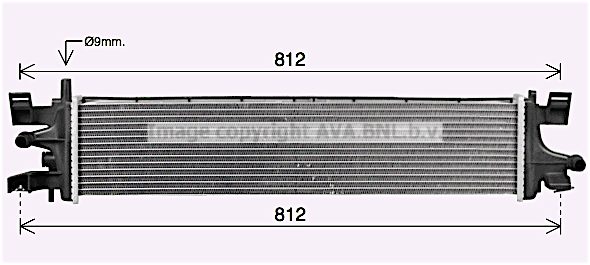 Radiateur refroidissement moteur AVA QUALITY COOLING FD2663