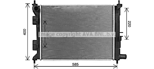 Radiateur refroidissement moteur AVA QUALITY COOLING HY2494