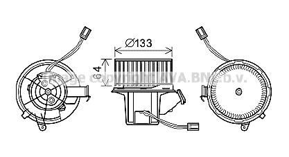 Pulseur d'air habitacle AVA QUALITY COOLING MS8628