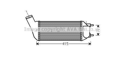 Intercooler (échangeur) AVA QUALITY COOLING PEA4341