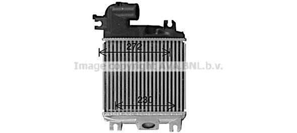 Intercooler (échangeur) AVA QUALITY COOLING TO4758