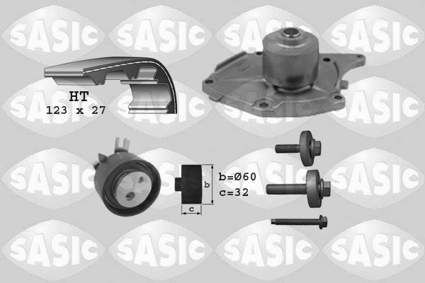 Kit de distribution + pompe à eau SASIC 3904022