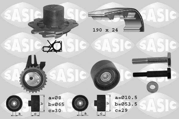 Kit de distribution + pompe à eau SASIC 3906004