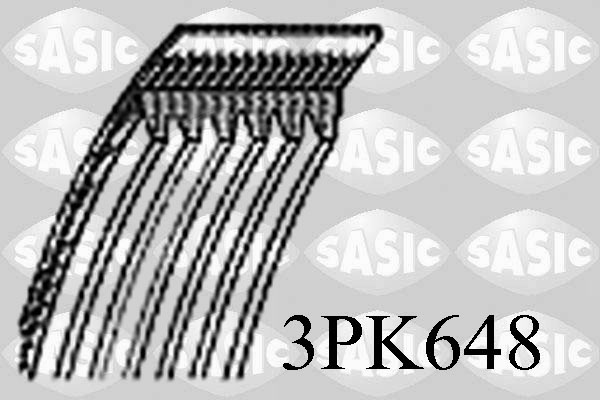 Courroie d'accessoires SASIC 3PK648