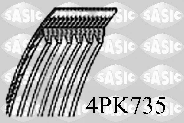 Courroie d'accessoires SASIC 4PK735