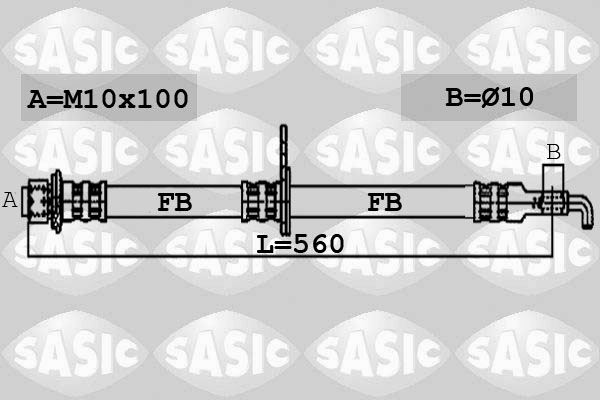 Flexible de frein SASIC 6600038