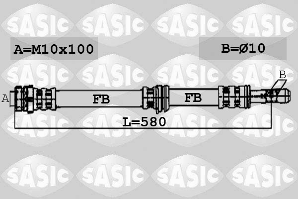 Flexible de frein SASIC 6606133