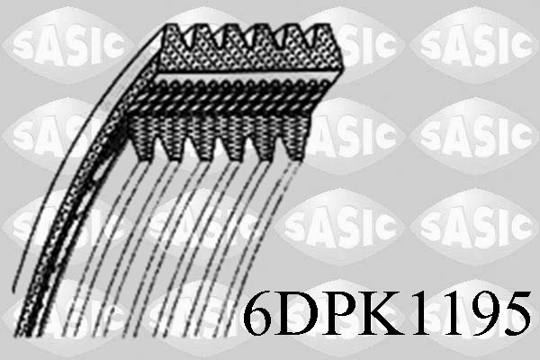 Courroie d'accessoires SASIC 6DPK1195