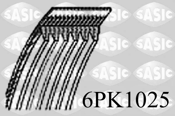Courroie d'accessoires SASIC 6PK1025