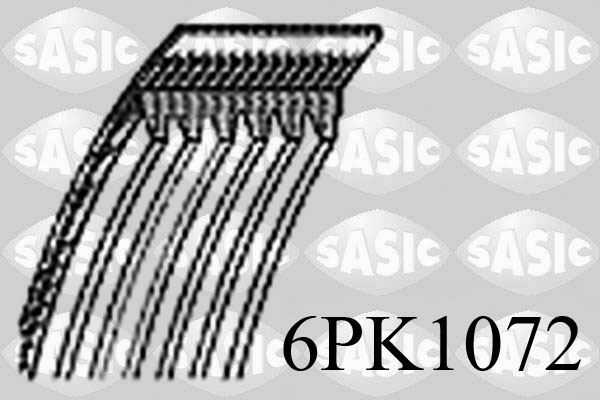 Courroie d'accessoires SASIC 6PK1072