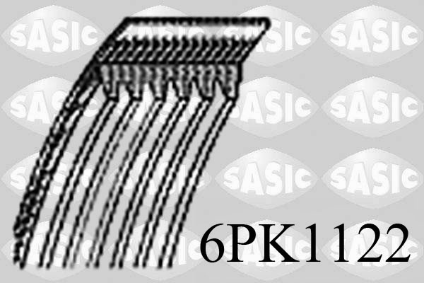 Courroie d'accessoires SASIC 6PK1122