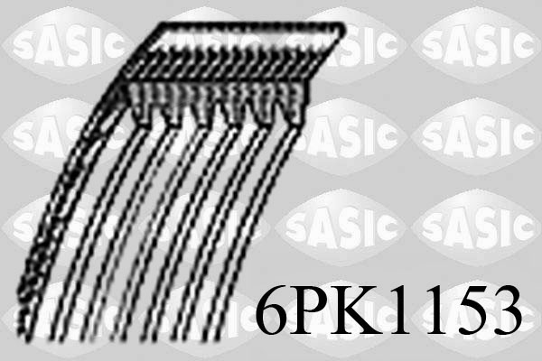 Courroie d'accessoires SASIC 6PK1153