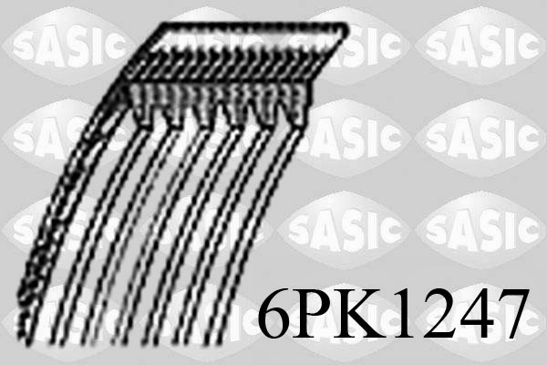 Courroie d'accessoires SASIC 6PK1247
