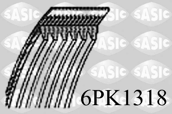Courroie d'accessoires SASIC 6PK1318