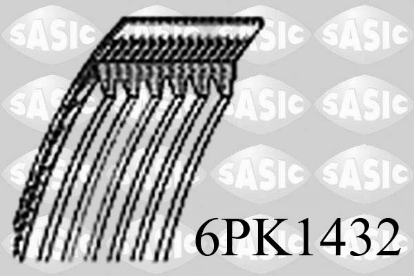 Courroie d'accessoires SASIC 6PK1432