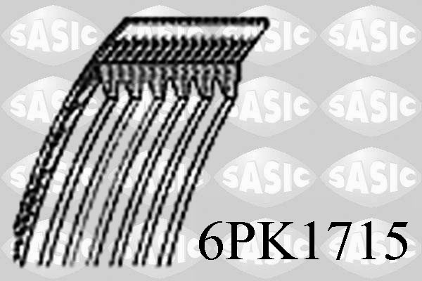 Courroie d'accessoires SASIC 6PK1715