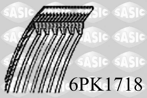 Courroie d'accessoires SASIC 6PK1718