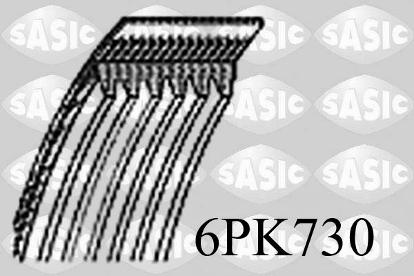 Courroie d'accessoires SASIC 6PK730