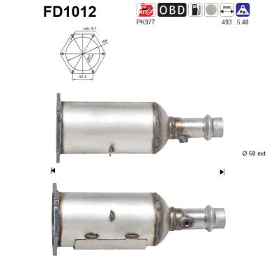 Filtre à particules (FAP) AS FD1012