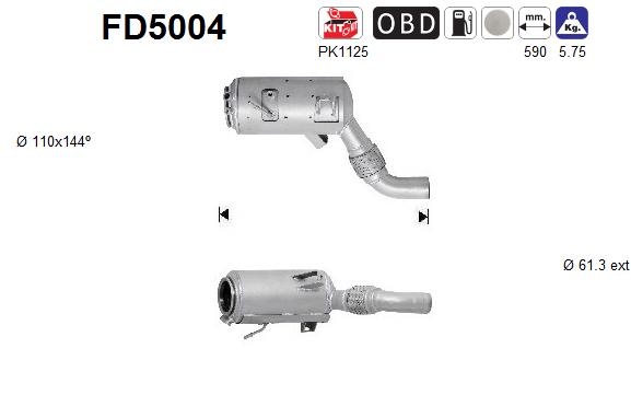 Filtre à particules (FAP) AS FD5004