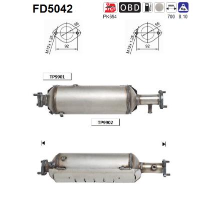 Filtre à particules (FAP) AS FD5042