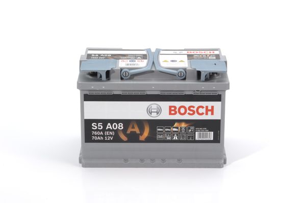 BOSCH - Batterie voiture Start & Stop 12V 70AH 760A (n°S5A08) - Carter-Cash