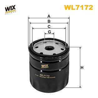 Filtre à huile WIX WL7172