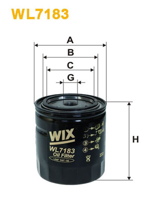 Filtre à huile WIX WL7183