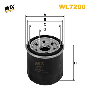 Filtre à huile WIX WL7200