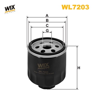 Filtre à huile WIX WL7203