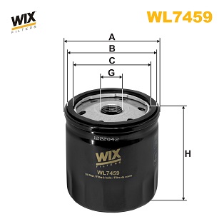 Filtre à huile WIX WL7459