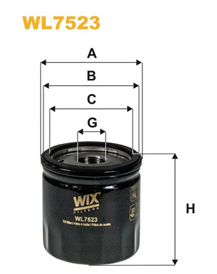 Filtre à huile WIX WL7523