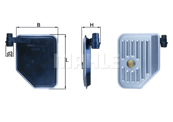 Filtre hydraulique pour boîte automatique KNECHT HX 156