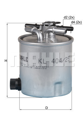Filtre à carburant KNECHT KL 404/25