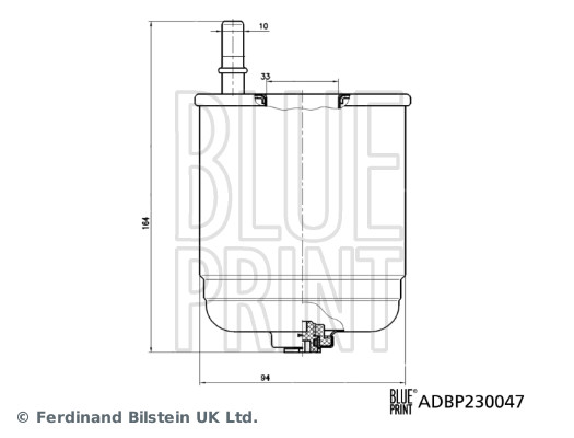 Filtre à carburant BLUE PRINT ADBP230047