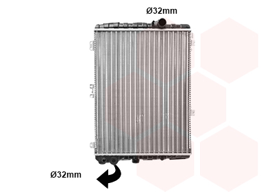 Radiateur refroidissement moteur VAN WEZEL 03002002