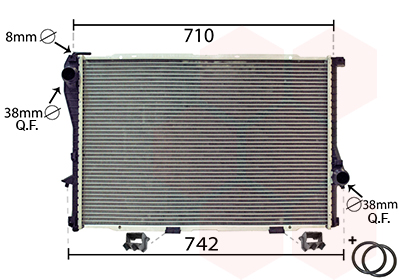 Radiateur refroidissement moteur VAN WEZEL 06002233