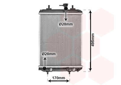 Radiateur refroidissement moteur VAN WEZEL 11002065