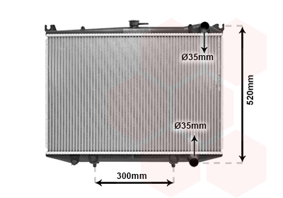 Radiateur refroidissement moteur VAN WEZEL 13002064