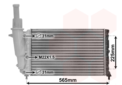 Radiateur refroidissement moteur VAN WEZEL 17002139