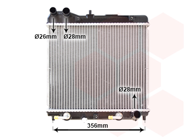 Radiateur refroidissement moteur VAN WEZEL 25002161