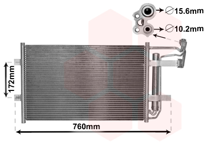 Condenseur de climatisation VAN WEZEL 27005252