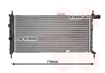 Radiateur refroidissement moteur VAN WEZEL 37002066
